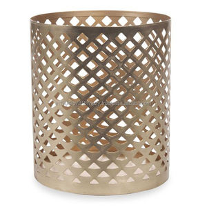 Bougeoirs votifs dorés de la meilleure qualité Design unique pour la fête de mariage et la décoration de Noël Lot de 3 au prix - Product Image 1