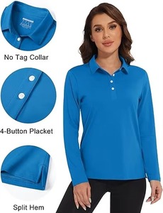 Polo de golf athlétique pour femme, Polo décontracté pour femme, Polo de golf respirant pour femme, Polo pour femme - Product Image 3