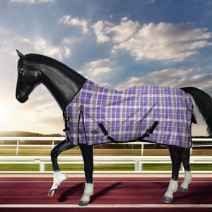 Tapis de cheval d'hiver imprimé 600D imperméable et respirant meilleure qualité avec rembourrage en coton pour les courses de chevaux - Product Image 1