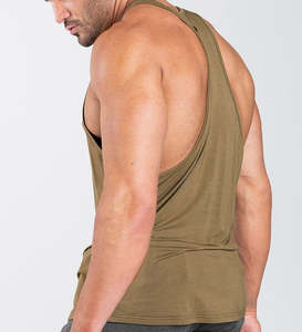 Débardeur de musculation pour homme avec logo personnalisé, coupe ample, en coton, pour la salle de sport - Product Image 5