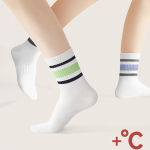 Chaussettes de sport professionnelles personnalisées pour la course, le yoga et le basketball, séchage rapide, respirantes, écologiques, doublure en coton pour l'automne, hauteur genou - Product Image 2