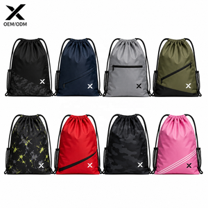 Bolsa Deportiva con Cordón y Logotipo Personalizado, Mochila Deportiva Impermeable Ligera, Bolsa con Cierre y Bolsillo con Cremallera, OEM ODM Poliéster - Product Image 1