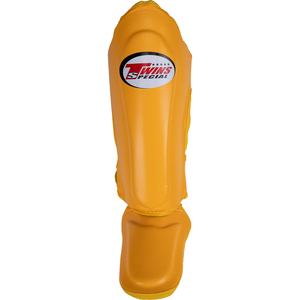 สนับแข้งมวยไทยคู่แฝด คุณภาพพรีเมียม หนังวัวแท้ น้ำหนักเบา ปิดแบบตะขอเกี่ยว/หัวเข็มขัด  รับทำโลโก้ตามสั่ง - Product Image 3