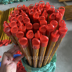 Mango de escoba de madera de eucalipto con diseño de cabeza roja, mango recto de madera de cerezo, tamaño personalizado, listo para carga a granel - Product Image 4