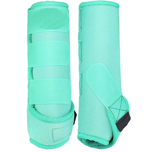 Sports Medicine <b>Boots</b> Adjustable Neoprene Leather Tendon <b>Boots</b> for Horse Riding High Quality Horse Shoes - Product Image 6