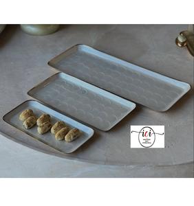 Bandejas Metálicas para Servir Alimentos y Chocolate, Vajilla Más Vendida, Utensilios de Cocina para el Hogar, Bandejas de la India - Product Image 6