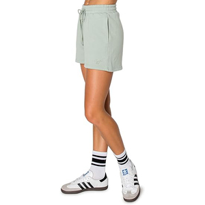 Shorts en molleton color block pour femme, design contrastant, taille haute, poches latérales, cordon de serrage, taille élastique, coupe décontractée, vêtements de détente - Product Image 3