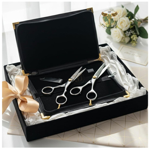 Kit Profesional de Barbería/Juego de Tijeras para Corte de Cabello de Salón - Tijeras de Barbería de 6.5 Pulgadas con Filo Recto y Afilado - Product Image 1