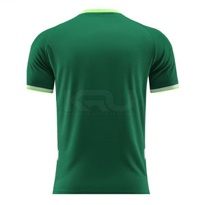 Maillot de football professionnel 100 % polyester respirant à séchage rapide, manches courtes, col en V, personnalisable avec le nom de l'équipe - Product Image 2