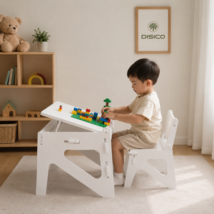 Table en contreplaqué de pin américain, durable et sûre pour les enfants, bords lisses, table d'activités pour enfants, table d'activités pour aire de jeux - Product Image 5