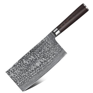 Custom Damascus Chef <b>Kitchen</b> <b>Knife</b> Rose Wood Handle Strong Grip <b>Sharp</b> Cleaver Butcher's Eco-Friendly - Product Image 4