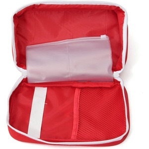 Bolsa de primeros auxilios profesional de cuero con organizador de medicamentos portátil para coche, oficina, hogar y emergencias al aire libre a bajo precio. - Product Image 2