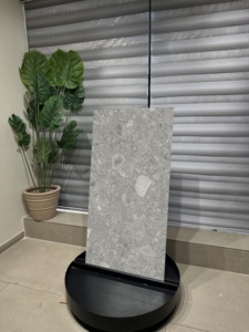 Hamilton Klif Premium Luxury Silver Grain Porcelain Floor <b>Wall</b> Tiles | High-End Marble Look | Modern Large Format 600x600mm - Product Image 2