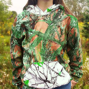 Sweat-shirt à capuche camouflage Real Tree, streetwear, mode urbaine, pull-over, logo personnalisé, fournisseur OEM, vente en gros - Product Image 6