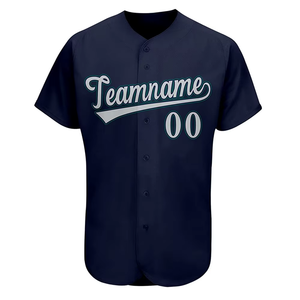 Conjunto de Uniforme de Béisbol Personalizable, Transpirable, de Secado Rápido, Tallas Grandes, Ropa Deportiva de Poliéster/Algodón, Precio al por Mayor - Product Image 2