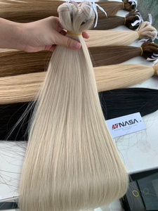 NASA HAIR VIETNAM FACTORY Vietnamese Virgin Human Hair Bulk Double Drawn 100g No <b>Tangle</b> Natural Straight Strong Silky Bleached - Product Image 3