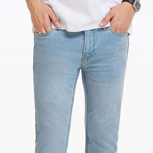 Jeans décontractés pour hommes en gros – Denim slim fit de haute qualité en coton et polyester pour hommes - Product Image 3