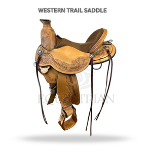 Western Trail Saddle Horse Riding Saddle Equestrian <b>Equipment</b> - Product Image 2