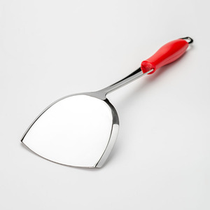 JAYA MATA JM190 Spatule de cuisine robuste en acier inoxydable, spatule large, retourneur de nourriture, manche en ABS, ustensile de cuisine 355 mm, compatible lave-vaisselle - Product Image 1