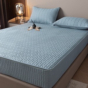 <span class=keywords><strong>Protège</strong></span>-<span class=keywords><strong>matelas</strong></span> imperméable en polyester, fibre de soja et coton, avec fermeture éclair, pour lits Queen et King Size – Nouveauté - Product Image 1