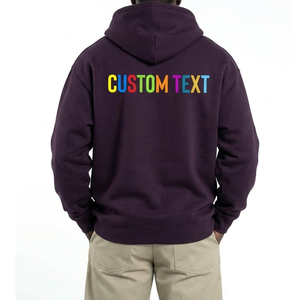 Sudadera con capucha para hombre con estampado serigráfico, último diseño, precio económico, mejor fabricante y proveedor, ropa informal de otoño, sudaderas holgadas para hombre - Product Image 2