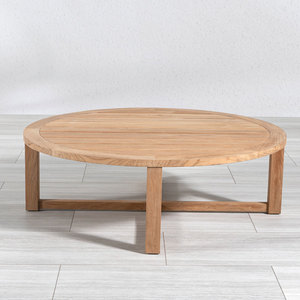 Table basse d'extérieur moderne en teck massif, fabriquée à la main, écologique et durable, directement de l'usine, pour hôtels et complexes hôteliers, meubles de salon - Product Image 6