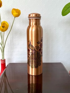 Elegante Botella de Agua de Cobre para Dormitorio, Botella de Cobre Puro de Alta Calidad con Tapa Hermética, Ideal para Hidratación y Bienestar - Product Image 5