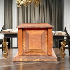 Ataúdes de madera de cedro de alta calidad con tapa de arco plegable de estilo norteamericano Nueva impresora 3D Urnas funerarias fabricadas por DLP - Product Image 6