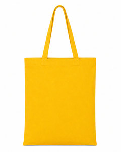 กระเป๋าผ้าแคนวาสสีเหลือง สีพื้น สไตล์มินิมอล ใช้ได้ทุกฤดู - Product Image 1