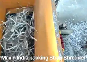 Broyeur de sangles d'emballage à double arbre pour le recyclage des sangles et le broyage des déchets plastiques, provenant d'un fournisseur indien - Product Image 6