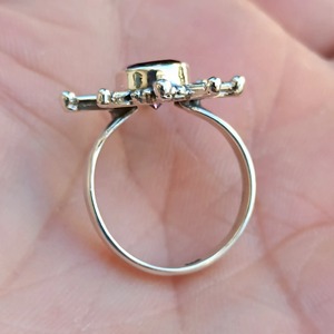 Amethyst <b>Ring</b> Handmade Sterling Silver Bezel Setting Natural Purple Round Shape Gemstone <b>Boho</b> Jewelry Women's Jewekry - Product Image 4
