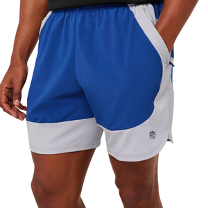 กางเกงกีฬาผู้ชายทรงสลิมฟิต 7 นิ้ว รุ่น Mens Sport 25 Block น้ำหนักเบา เหมาะสำหรับออกกำลังกาย ฟิตเนส สีฟ้าอ่อน สีเทาอ่อน - Product Image 3