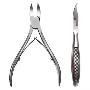 Coupe-ongles en acier inoxydable avec lame courbée et mâchoire biseautée pour couper les peaux mortes, usage adulte - Product Image 5