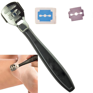 High Quality Foot Callus <b>Removers</b> <b>Black</b> Handle Stainless Steel <b>Head</b> Feet Dry Skin <b>Removers</b> Pedicure Dead Callus Shavers - Product Image 4