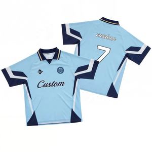 Camisetas de Fútbol Retro Personalizadas al por Mayor, Camisetas de Fútbol Vintage, Uniformes de Equipo Personalizados por Sublimación OEM, 100% Personalizables - Product Image 3