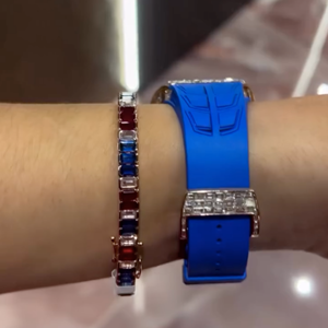 Montre de luxe unisexe automatique mécanique en acier inoxydable or blanc, sertie de diamants Moissanite VVS de qualité supérieure, résistante à l'eau, nouvelle collection - Product Image 6