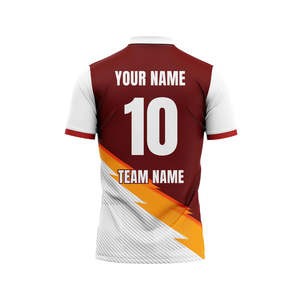 เสื้อคริกเก็ต OEM แบบสั่งทำพิเศษสำหรับทีม พร้อมการพิมพ์แบบ Sublimation เสื้อฝึกซ้อมคริกเก็ต ระบายอากาศได้ดี แห้งเร็ว เสื้อยืดกีฬา - Product Image 6