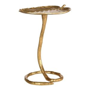 Table d'appoint en métal à finition martelée décorative avec texture unique pour un meuble d'appoint d'intérieur contemporain - Product Image 3