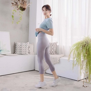 กางเกงโยคะผ้าสแปนเด็กซ์และไนลอนรีไซเคิลเพิ่มความสูงผลิตจากไต้หวัน - Product Image 2