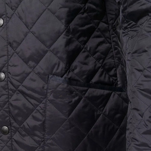 Men's Navy Hooded <b>Quilted</b> Jacket with Zipper Closure Waterproof Windproof Casual <b>Winter</b> Wear - Product Image 4