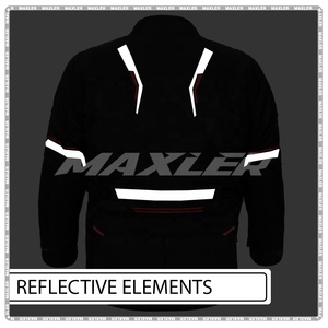 เสื้อแจ็คเก็ตมอเตอร์ไซค์สำหรับผู้ชาย ผ้าทอ ทนลม กันน้ำ ได้มาตรฐาน CE ผู้ผลิต OEM โรงงาน - Product Image 5