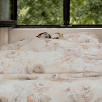 Cloudland ensembles de draps de lit en bambou 4 pièces ensemble de literie en gros 100 ensemble de draps en bambou bio charbon de bois