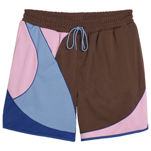 <b>Patch</b> Work Mesh <b>Shorts</b> Wholesale Supplier Drawstring Closure Activewear Plus Size Breathable Fitness Training Trunks 2026 Design - Product Image 1