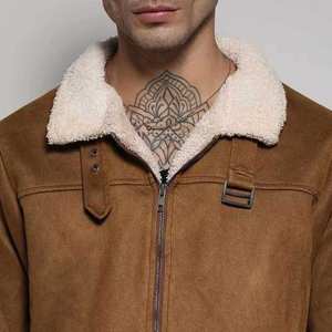 Customized Logo Printed Fresh Article Men <b>Suede</b> leather <b>Jacket</b> Top Vintage Made Winter Wear <b>Suede</b> leather <b>Jacket</b> - Product Image 6