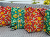 Sac fourre-tout matelassé multicolore fait main personnalisable, sac de week-end léger, sac de voyage extérieur imprimé au bloc, sac fourre-tout tendance pour femme