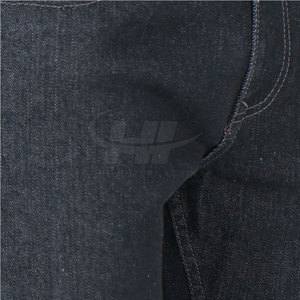 Custom Brand Logo Printed Lightweight Breathable Quick Dry 100% Cotton Casual Men's Jeans Pants OEM Service - Product Image 6