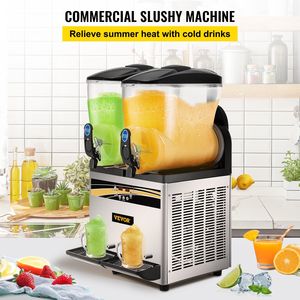 Vendita calda commerciale 1000W Margarita macchina 15 lx2 serbatoio Slushie Maker Frozen frullato Dispenser per supermercati bar uso domestico - Product Image 2