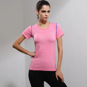 Camisetas y Pantalones Cortos Deportivos para Mujer, Otoño, para Gimnasio y Running, con Logotipo Personalizado, Ropa Deportiva Activa, Tejido Comprimido Antiarrugas de Secado Rápido - Product Image 4