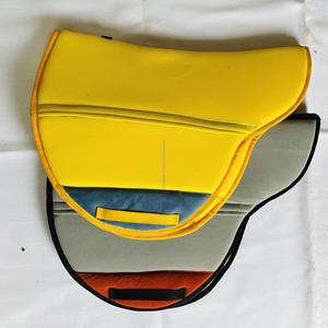 High Quality Mesh Saddle <b>Pad</b> with Removable Leather Patch - Product Image 2