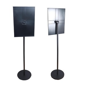 Soporte de Exhibición Metálico Resistente con Lámina Acrílica A3 y Ajuste de Ángulo |   Negro Pulido para Almacenes - Product Image 3